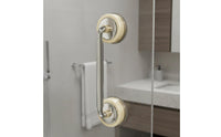 Suction Cup Door Handle Vintage Design Drill Cabinet Handle Repositionable Removable Sliding Door Pull for Kids, Washroom, Kitchen, Refrigerator