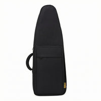 Water-Resistant Bamboo Flute Bag Curved Fit Triangular Flute Backpack Mesh Pocket Wind Instrument Bag Carry Handle