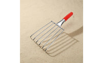 Mesh Net Shellfish Rake Heavy Duty Clam Rake Stainless Steel Sea Gathering Tool Sharp Teeth for Adults, Shoreline, Shore Pool