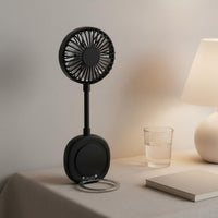 Stick-on Mini Fan Compact Personal Cooling Adjustable Angle
