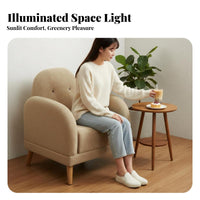 Simple Design Upholstered Loveseat Modern Aesthetic Upholstered Two-Seater Button-Tufted Backrest Restaurant Seating Comfortable for Interior Designers, Business Owners, Guests, Coffee Shop, Lounge Area, Waiting Room, Office