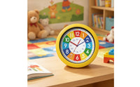 Learning Clock for Kids Educational Teaching Clock Colorful for Teachers, Young Children, Playroom