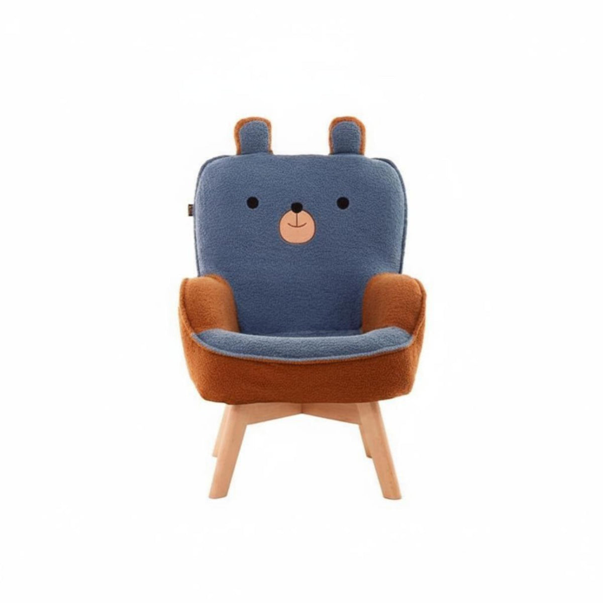 Removable and cleanable Cover rotate stuffed cub Chair Cute creature Design stuffed cub Chair High support Toddler Armchair Lightour teamight for Toddlers, Preschoolers, Parents, Bedroom, Playroom, study corner, Living Room