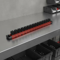 Wall-Installed Screwdriver Organizer Space Saving Screwdriver Tool Holder Easy to Install Tool Holder Rail for Mechanics, DIY Users, Workshop