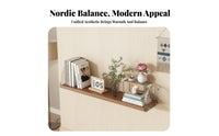 Floating Shelf with Acrylic Brackets Nordic Design Clear Floating Shelf