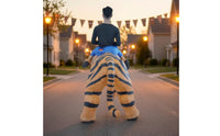 Inflatable Tiger Suit Funny Tiger Costume Oversized Cosplay Costume for Adults, Halloween