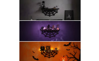 Arachnid Web Wall-Mounted Shelf Dark-Themed Gothic Wall-Mounted Shelf Space-Saving for Collectors