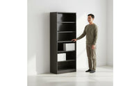 Tall Multi-Tier Shelving Single Unit Adjustable Design Floor Standing Shelving Single Unit Accessible Shelf Storage Single Unit