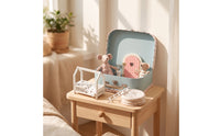 Compact Travel Suitcase Dollhouse Mini Dollhouse Playset with Travel Suitcase Screennon-Digital Carry Case Playset Handy for Toddlers