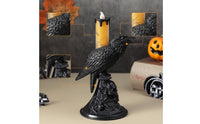 Crow Tabletop Lantern Flameless Night Light Dripping Decor for Tabletop Display