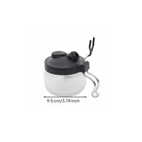 Stable Base Airbrush Cleaning Pot 3-in-1 Function Airbrush Cleaning Station Wide Compatibility Paint Waste Collector Filters Fumes and Particles for Model Builders, Hobbyists, Artists