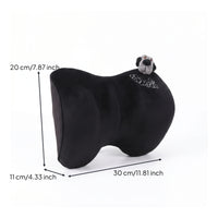 Car Neck Pillow Flannel Contoured Skin-Friendly Material Travel Gear Soft Bear Car Headrest Pillow for Vehicle Seat