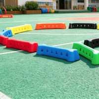 6 Pieces Pressure Resistant Non-Slip Balance Bridge Hole Design Kids Balance Stepping Stones Sensory Play Children's Exercise Gear Coordination Training for Preschoolers, Kindergarten, Early Learning Center, Playground