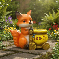 Creature Planter Animal-Shaped Creature Flower Pot Adorable Planter with a Honey Pot for Gardeners, Patio
