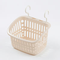 Bathroom Storage No Drill Shelves with Suction Wall Hanging Design, Polypropylene Accessories Basket for Renters, Moisture Resistant