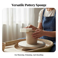 Pottery Sponge Highly Absorbent Water Absorbing Sponge Reusable for DIY Crafters