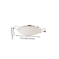 Serving Tray with Handles Smooth Bar Tray Large for Tabletop