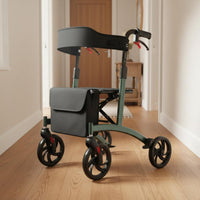 Ultralight Carbon Fiber Rollator Mobility Aid Lightweight Carbon Fiber Rollator Storage Bag Mobility Aid Height Adjustable for Seniors, Shopping