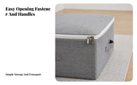 Under-Bed container Foldable Underbed textile Bag Hand cleanable for Apartment Dwellers