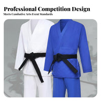 Thickened Material Judo Gi Long-Lasting Thick Cotton Judo Suit Wear-Resistant for Children, Jujitsu Practitioners, Competition