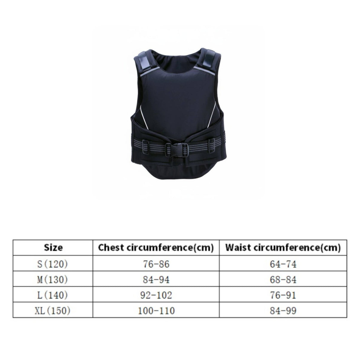 Equestrian Vest Adjustable Horse Riding Impact-Resistant Vest Breathable Equestrian Guard for Children