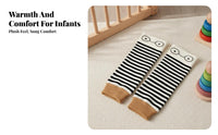Cartoon Animal Young Child Socks Fleece-Lined Warmth Infant Crawling Knee Pads Soft & Comfortable Anti-Slip Young Child Kneepads for Infants