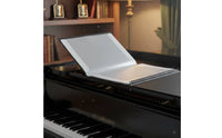 Large Capacity Non-Glare Piano Score Holder Sturdy Cover 4-Page Expandable Music Folder Waterproof Sheet Music Binder for Pianists, Musicians, Choir Members, Practice, Performance, Rehearsal