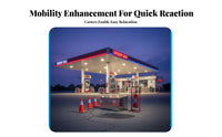 Stainless Steel Sand Cabinet Customizable Text for Gas Stations, Industrial Site