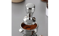 Stainless Steel Coffee Tamper with Flat Base Professional Espresso Tamper Weighted Press Polished for Baristas, Cafes
