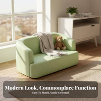 Soft and Comfortable Miniature Upholstered Sofa Safety Certified Upholstered Toddler Lounger snug children's Seating Skingentle for Toddlers, Preschoolers, Playroom, Kindergarten, Nursery, perusing corner