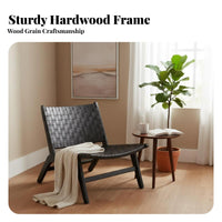 Saddle Leather Armchair Nordic Design Lounge Chair artistic design Household Furniture for Apartment Dwellers, Readers, Bedroom, Balcony, perusing corner