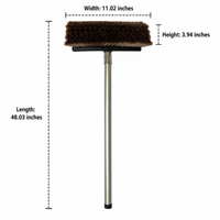 Aluminium Alloy Car Wash Brush 122cm Long Handle Soft Bristle Car Cleaning Brush