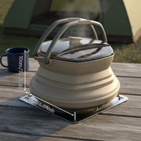 Foldable Silicone Compact Kettle-Saving Silicone Travel Kettle Lightweight Outdoor Gear for Hikers