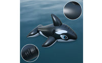 Inflatable Whale Seat Inflatable Giant Inflatable Whale Heavy-Duty Pool Seat with Handle Stable for Beach