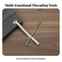 2 Pieces Elastic Band Threader Multifunctional Drawstring Threader Tool Drawstring Inserter Tool Wide Application