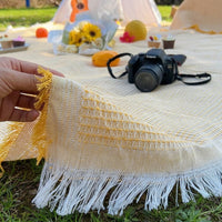 Outdoor Rug and Picnic Blanket for Family Picnic, Polyester Camping Mat with Carry Handle, Waterproof Mat and Beach Blanket, 1020g Weight