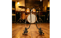 Clamp On Bass Drum Hoop Spur System Anti-Rust Drum Clamp Secure Percussion Mounting Bracket for Drummers, Rehearsal Rooms