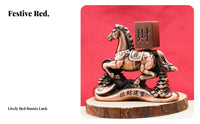 Symbol of Success Chinese Astrological Horse Statue Cultural Gift Good Luck Horse Ornament Compact Size for Business Owners, Shop Entrance