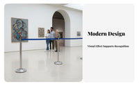 Sturdy Construction Retractable Belt Stanchion Easy Assembly Retractable Belt Barrier 4-Way Connection Queue Line Barrier Post Rustproof for Event Organizers, Security Personnel, Business Owners, Airports, Red Carpet Events, Retail Stores