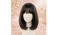 Heat Resistant Synthetic Hairpiece Breathable Cap Heat-Resistant Hairpiece Adjustable Straps Hairpiece
