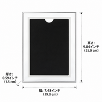 Photo Frame, Picture Frame, Gift, Glass, 6-Inch, Silver, Rectangular, Vertical & Horizontal Use, 10.1×15.2cm, Stylish, Luxurious