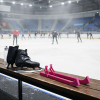 2 Pieces Ice Skate Blade Cover Wear-Resistant Ice Skate Guards Anti-Scratch Adjustable Blade Protector for Figure Skaters, Storage, Travel