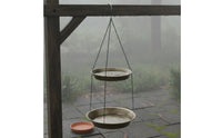 Multifunction Hanging Bird Bath Removable Metal Bird Bath Multipurpose Garden Decor Easy to Hang for Backyard, Patio