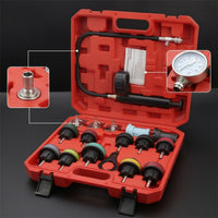 Universal Water Tank Leak Tester Kit Portable Cooling System Pressure Tester Allcomplete Set Manual for Mechanics
