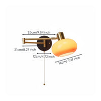 Adjustable Bedside Wall Lamp Space-Saving Adjustable Wall Sconce