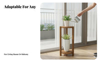 Multi-Tier Design Tiered Corner Plant Stand Minimalist Design Tiered Corner Stand Sturdy Construction Display Shelf Space-Saving for Home Decorators, Homeowners, Apartment Dwellers, Balcony, Living Room, Outdoor, Bedroom