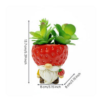 Fruit-Themed Ornament Authentic-Looking Fake in Pot Easy to Clean Mini House Planter for Tabletop