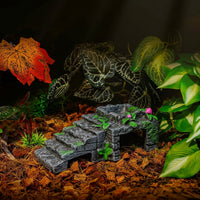Bearded Lizard Accessories with Flexible Reptile Mounting, Realistic Reptile Hide for Jumping Arachnid Enclosure, Sturdy Habitat