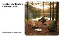 Foldable Design Folding Moon Chair Sturdy Construction Collapsible Moon Chair Quick Setup Portable Beach Lounger Easy Assembly for Campers, Backpackers, Beachgoers, Hiking, Picnics, Backyard