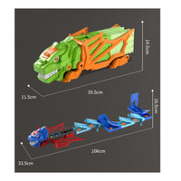 Dinosaur Car Track Toy Manual Dinosaur Race Track Set Imaginative for Children